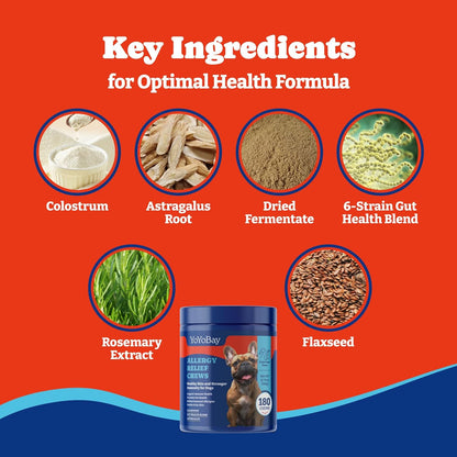 犬用アレルギー緩和チュー、ソフトチュー180個、3種類のフレーバー