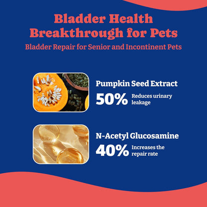 犬用膀胱コントロールチュー - ソフトチュー180個、ダック＆洋ナシ風味