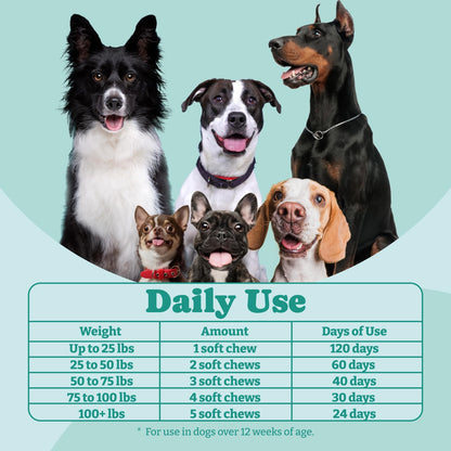 犬用プロバイオティクス、チキン風味、ソフトチュー120粒