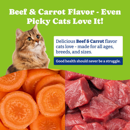 猫用ノミ・ダニ予防 - 2種類のフレーバー、ソフトチュー200個