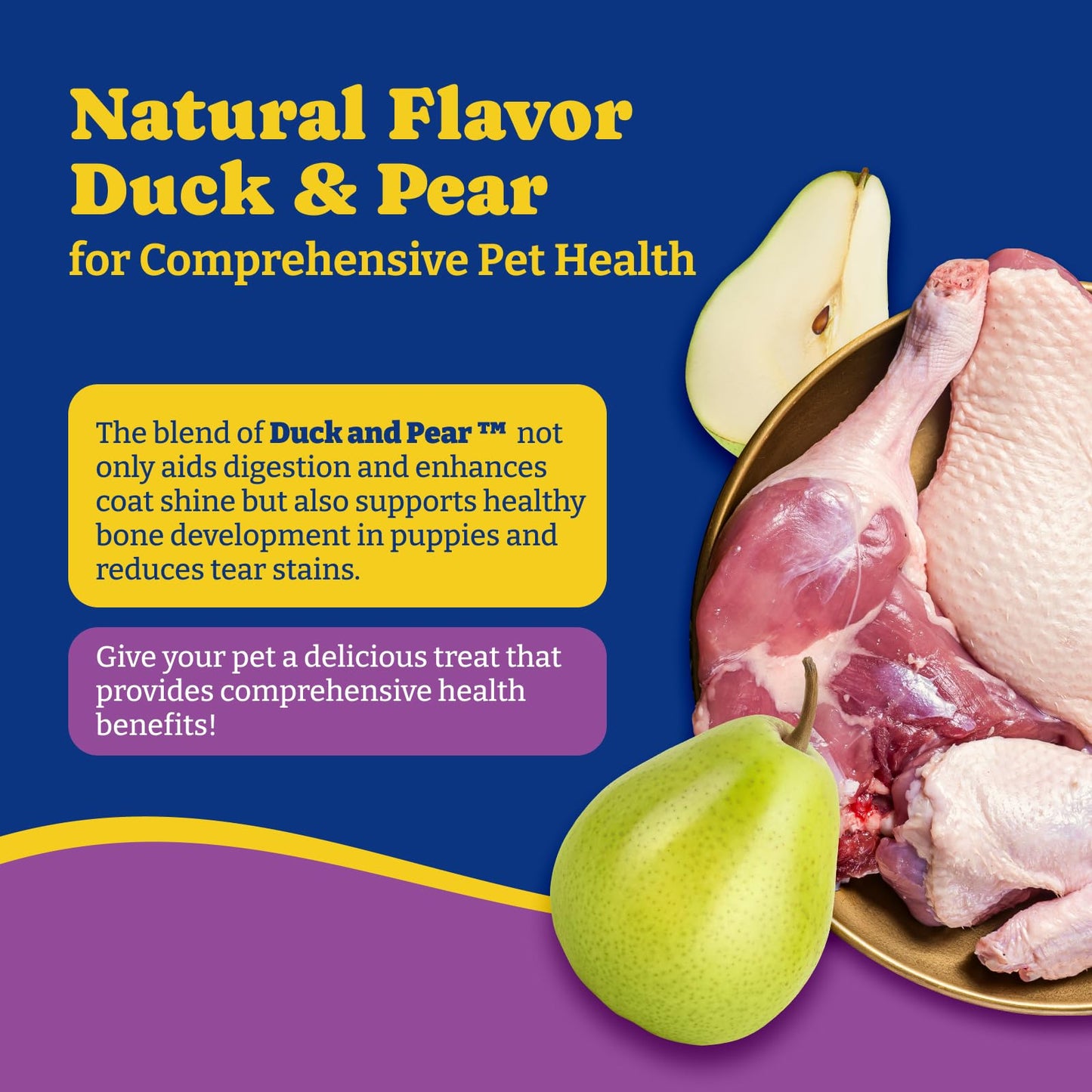 犬用股関節・関節サプリメント、ソフトチュー180粒、ダック＆洋ナシ風味