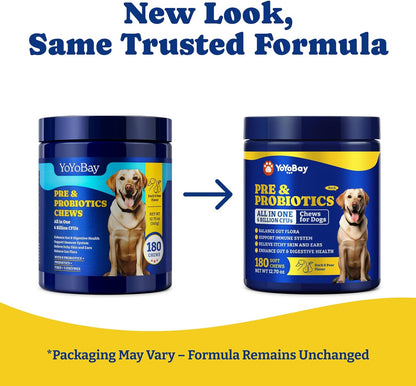 犬用プロバイオティクス - 3種類のフレーバー - ソフトチュー180粒