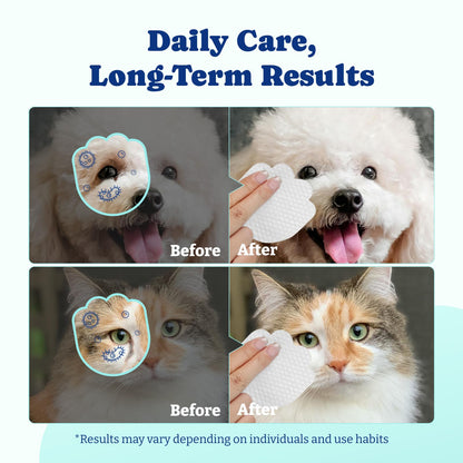 犬用涙やけ除去シート（生分解性）120枚入り