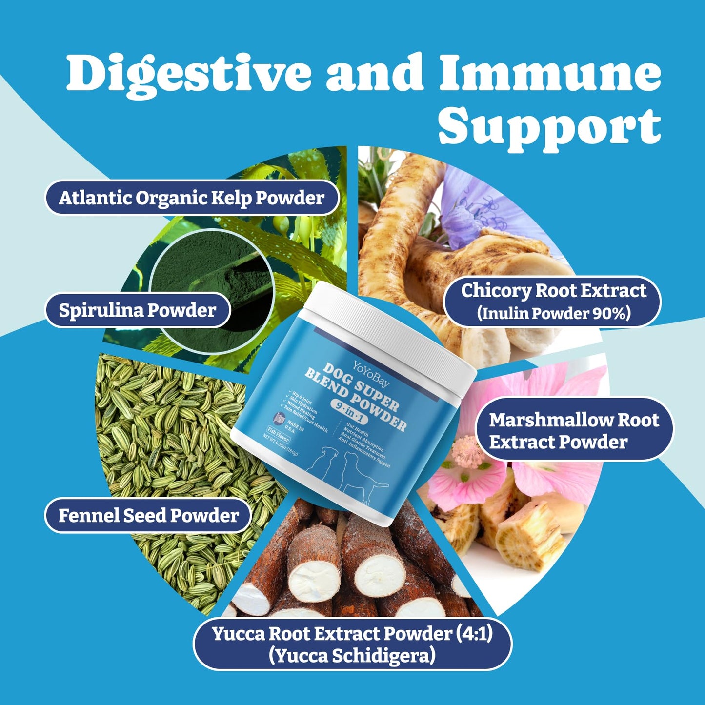 犬用サプリメント - 犬用ビタミン、6.35オンス、魚風味